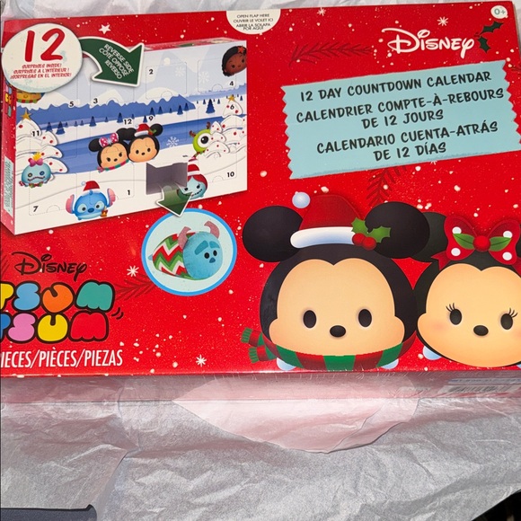 Disney Red and Blue Tsum Tsum Countdown Calendar| 12 Days Stuffed Tsum Tsum - Picture 3 of 12